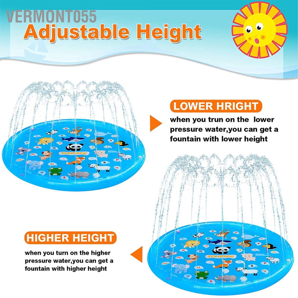 Vermont055 Tấm chắn nước ngoài trời PVC có thể gập lại Di động không độc hại đệm phun hơi mùi cho trẻ mới biết đi