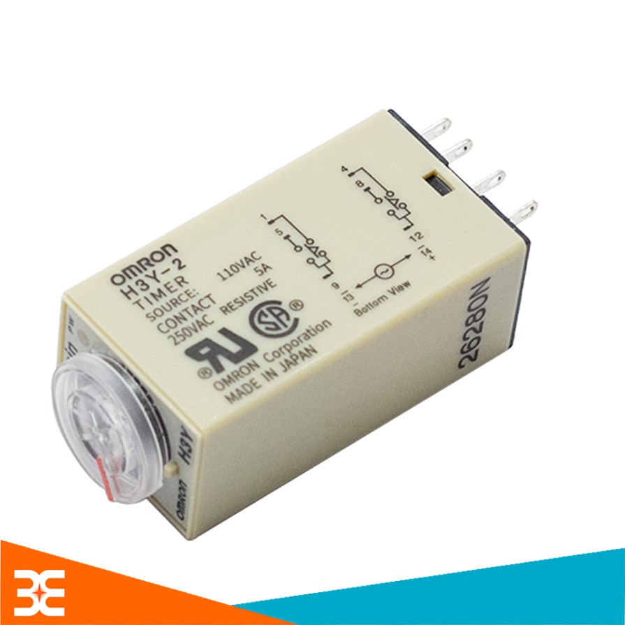 Relay Thời Gian Timer Omron H3Y-2 8P 110VAC 30M