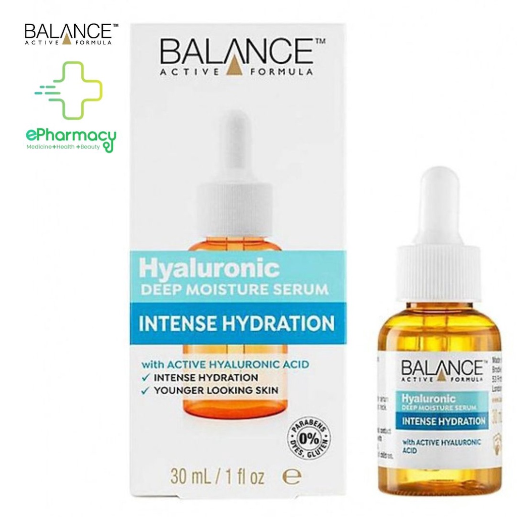 Serum Cấp Nước Dưỡng Ẩm Balance Active Formula Hyaluronic Deep Moisture 30ml