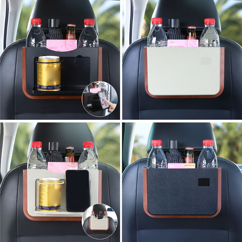 Thùng rác đa năng có thể gấp gọn chống thấm nước gắn lưng ghế ngồi xe hơi