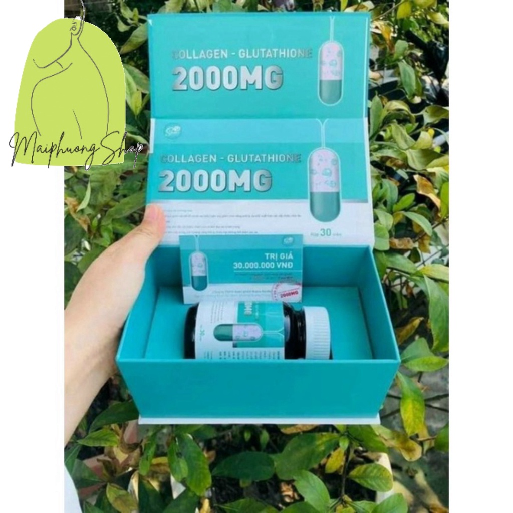 Viên Uống TRẮNG DA Glutathione 2000mg_Trắng Da , Mờ Nám, cải thiện nội tiết.