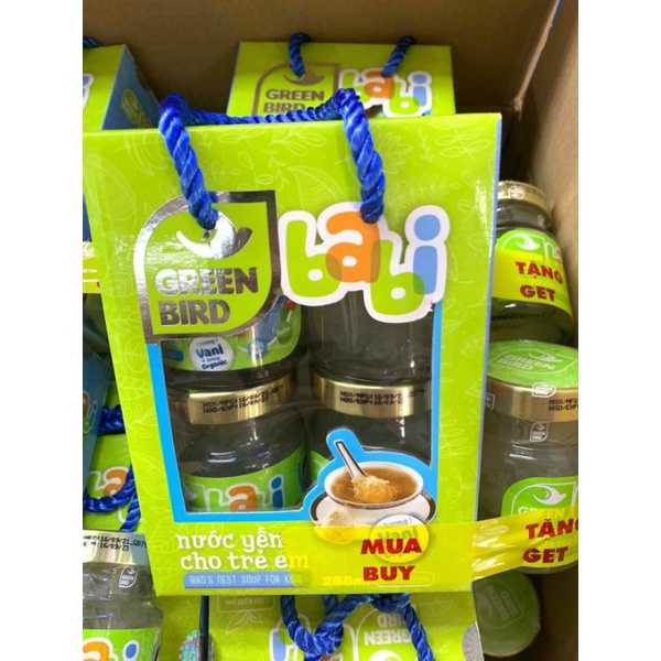 Lốc 4 tặng 1 yến babi Green Bird