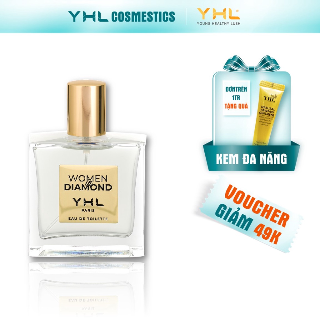 Nước Hoa Pháp YHL Women in diamond, 50ml Pháp (Hàng Chính Hãng)