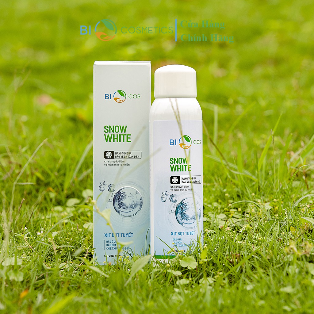 Xịt kem chống nắng, dưỡng trắng dưỡng da và bảo vệ da BIOCOS Snow White | BigBuy360 - bigbuy360.vn
