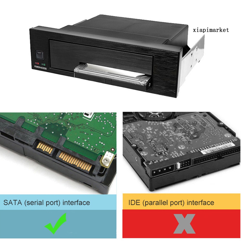 LOP_Internal 2.5/3.5inch SATA Serial HDD SSD Hard Drive Enclosure Tray Hot Swap Rack