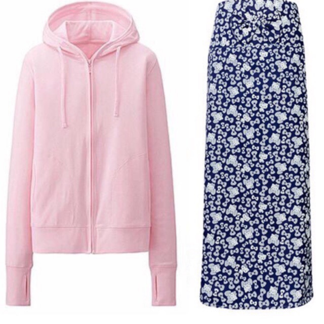 Bộ Áo Chống Nắng Da Cá + Váy Thô Kate BL Fashion