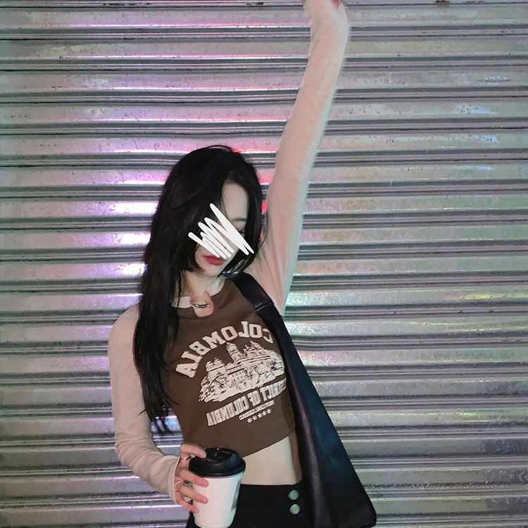 Áo Thun DàI Tay Cổ Chữ v ThờI Trang Cho Nữ JL-TX-493