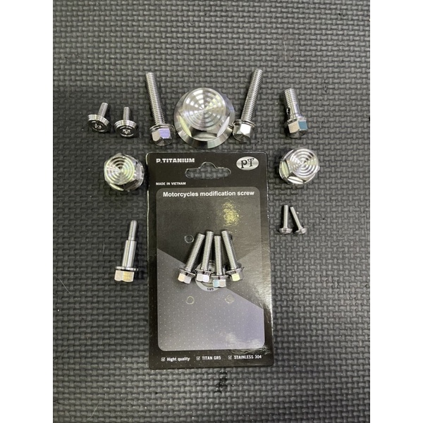 Ốc Chảng Ba Salaya inox 304 xe Satria/Raider/Sonic bộ 3 con