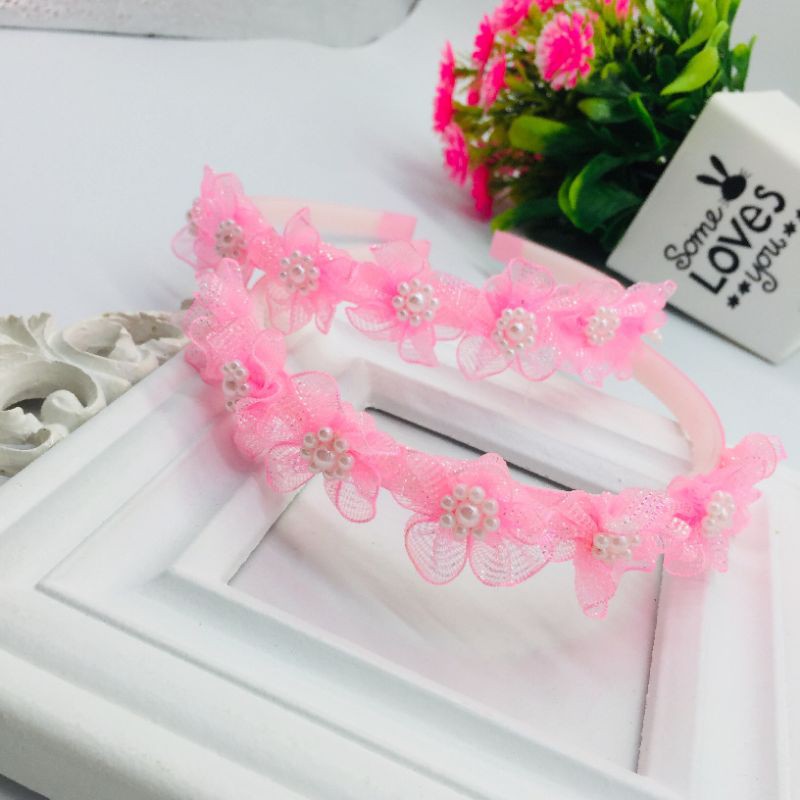 Bờm tóc hanmade siêu dễ thương cho bé gái