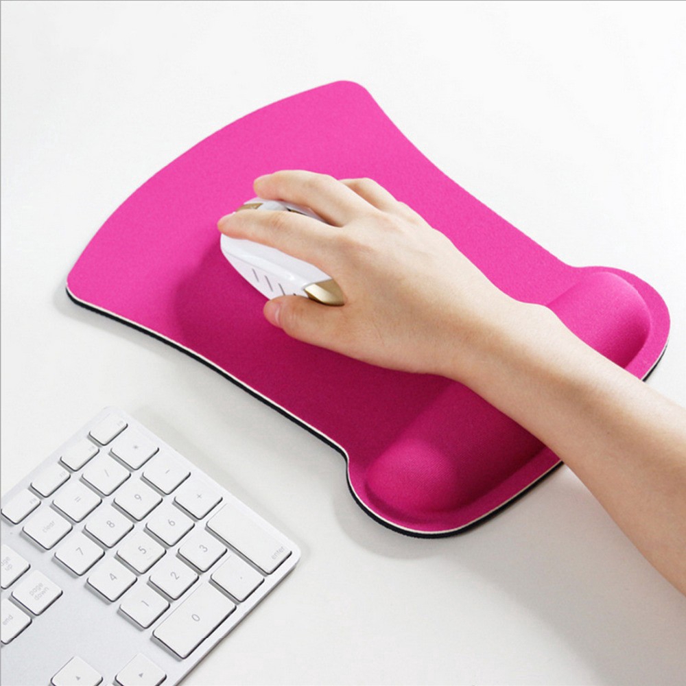 Tấm lót chuột máy tính dạng vuông có đệm gel kê cổ tay sử dụng thoải mái bảo vệ mặt bàn tiện lợi