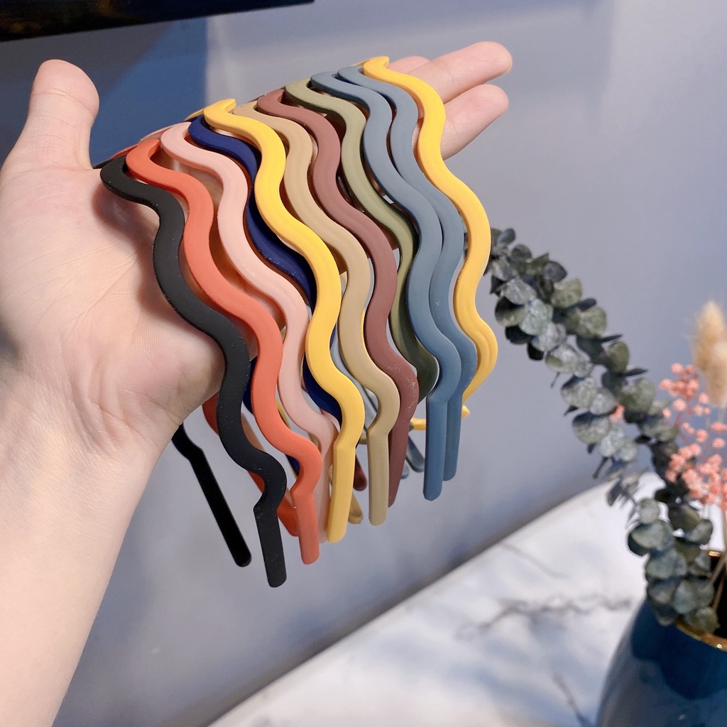 Cài tóc gợn sóng màu pastel xinh xắn (màu ngẫu nhiên)
