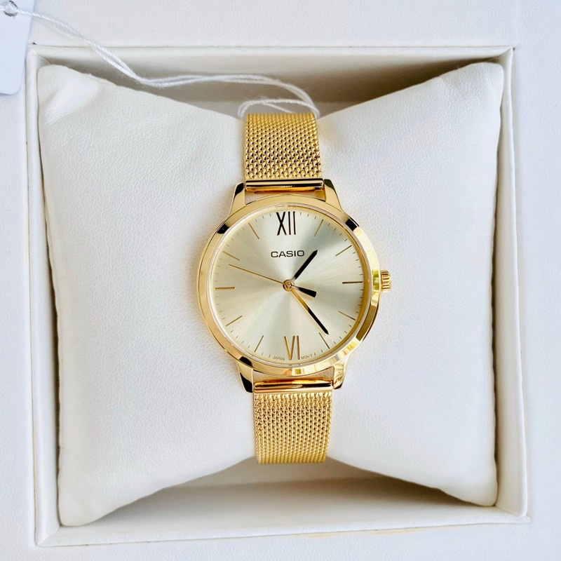 Đồng hồ nữ dây thép Casio LTP E157MG