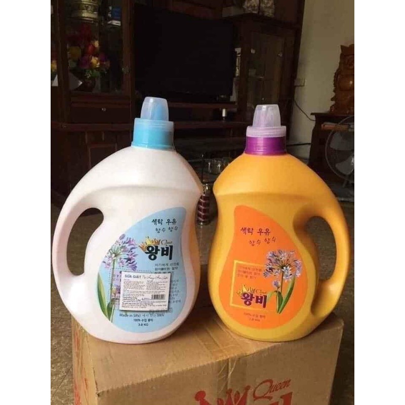 Nước giặt xả nữ hoàng can 2l hàng chính hãng (chọn màu nhắn shop)