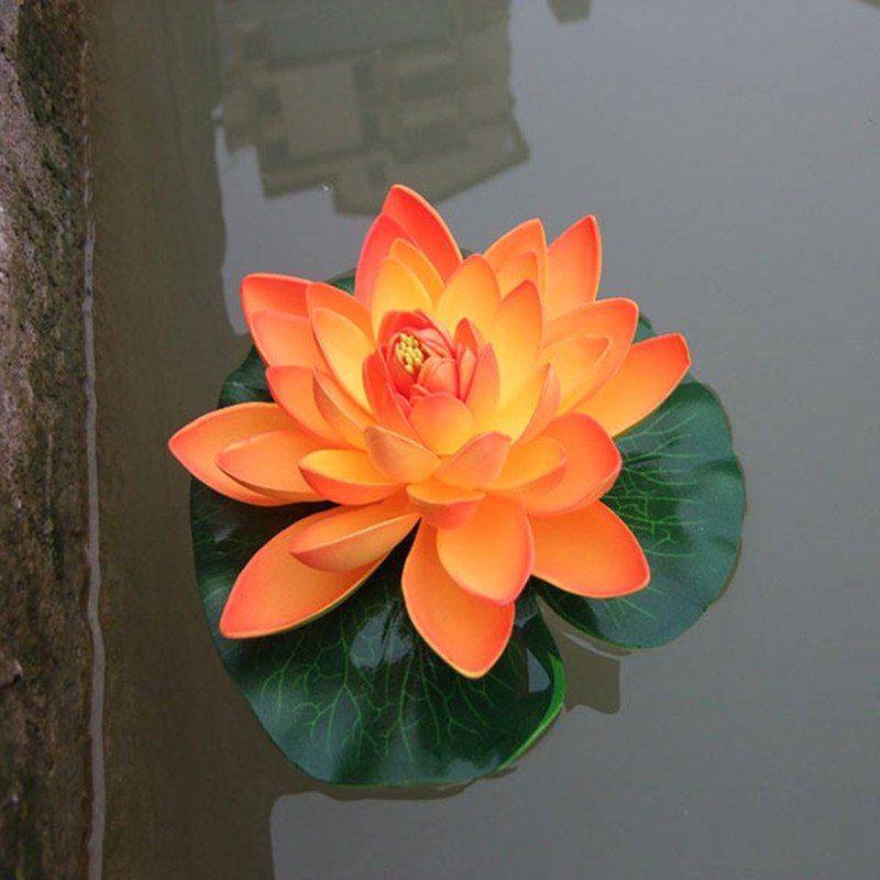 Hoa Sen Giả Trang Trí Bể Cá 18cm
