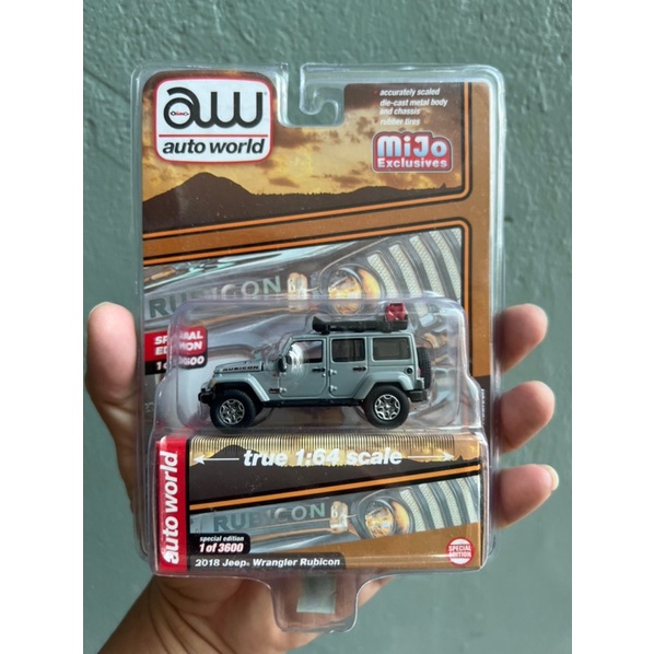Auto World - 2018 Jeep Wrangler Rubicon - Xe mô hình tỉ lệ 1/64