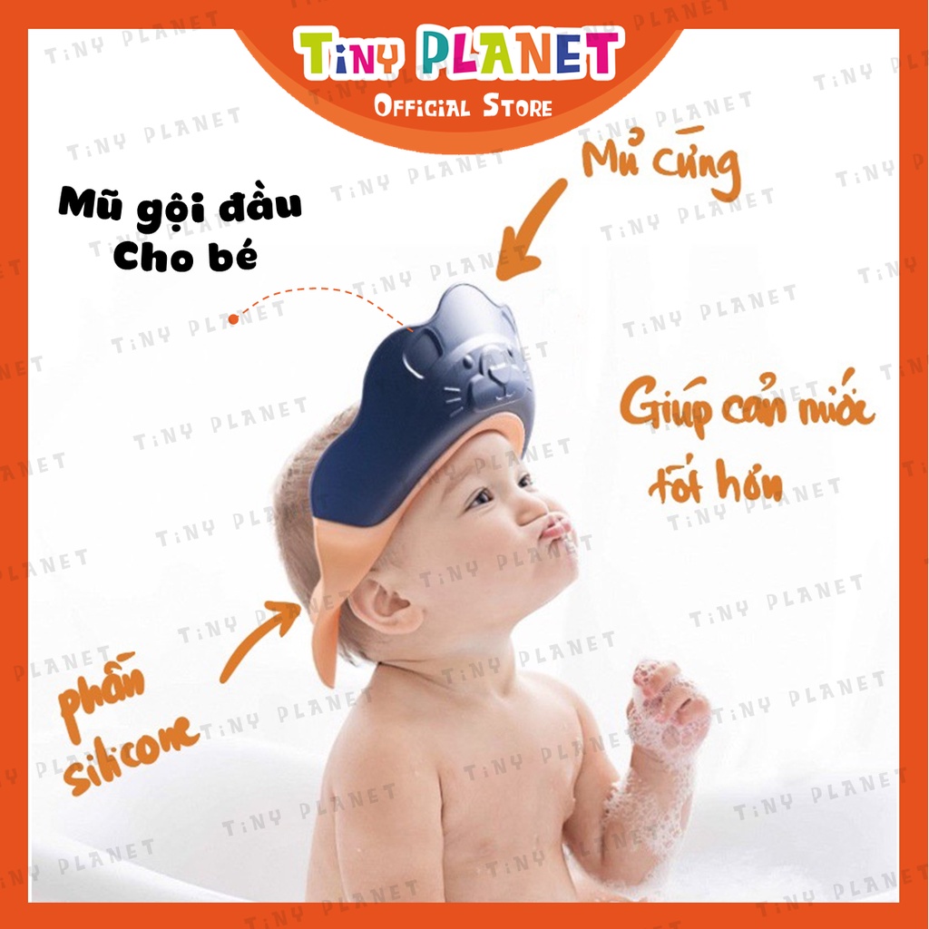 [3 MẪU] Mũ gội đầu mũ tắm nón tắm ngăn nước vào mắt và tai khi tắm cho bé sơ sinh đến 6 tuổi