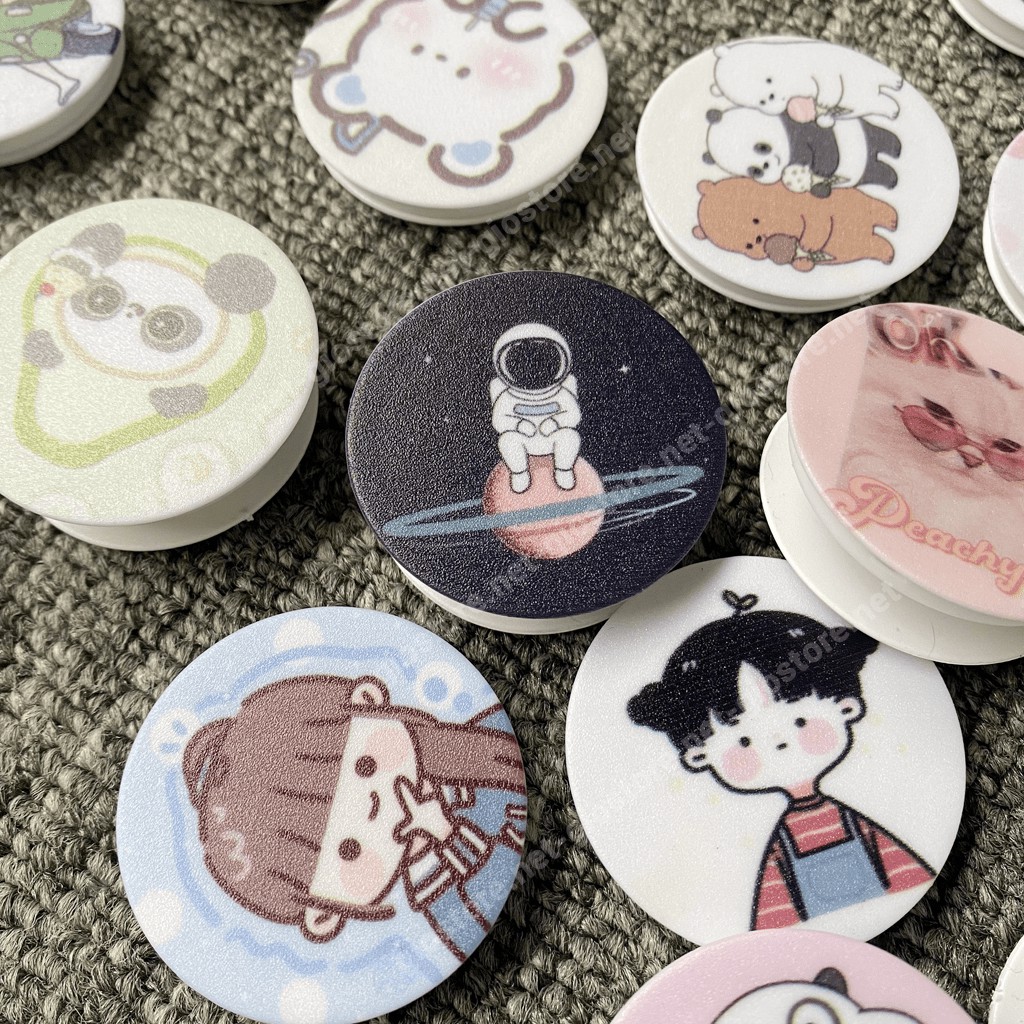 Giá đỡ chống lưng cho điện thoại Popsocket nhiều mẫu dễ thương (Giao ngẫu nhiên)