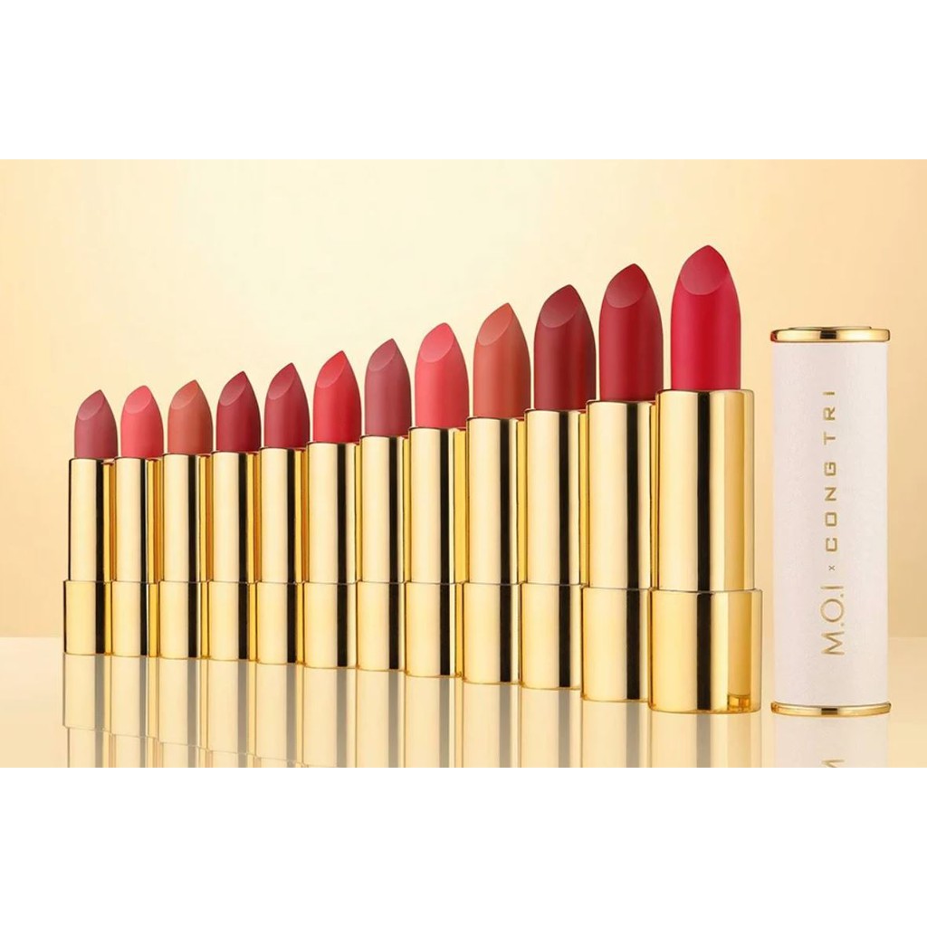 [Phiên Bản Giới Hạn M.O.I x CONG TRI] Son Thỏi lì, Lên Màu Siêu Chuẩn M.O.I x CONG TRI Matte Lipstick 3.6g