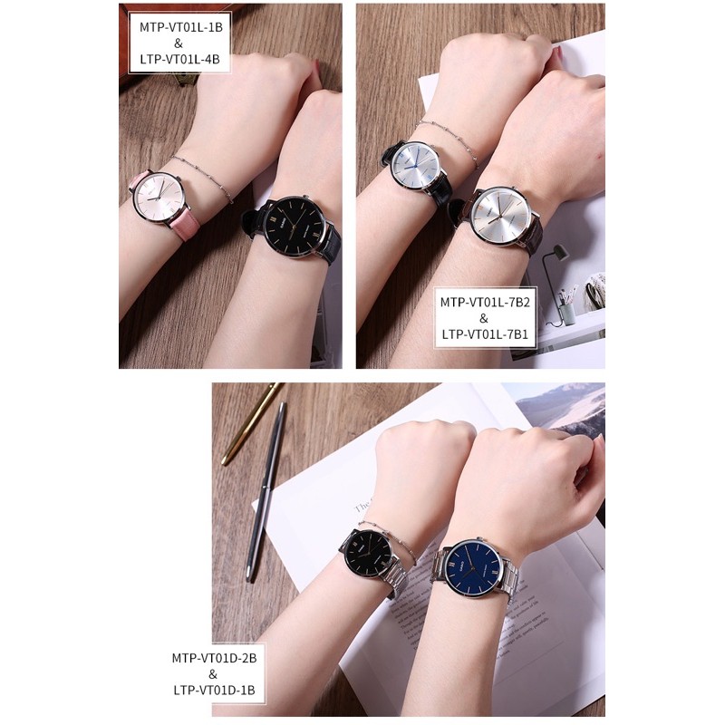 Đồng hồ nữ dây da Casio Anh Khuê LTP-VT01L-7B1UDF