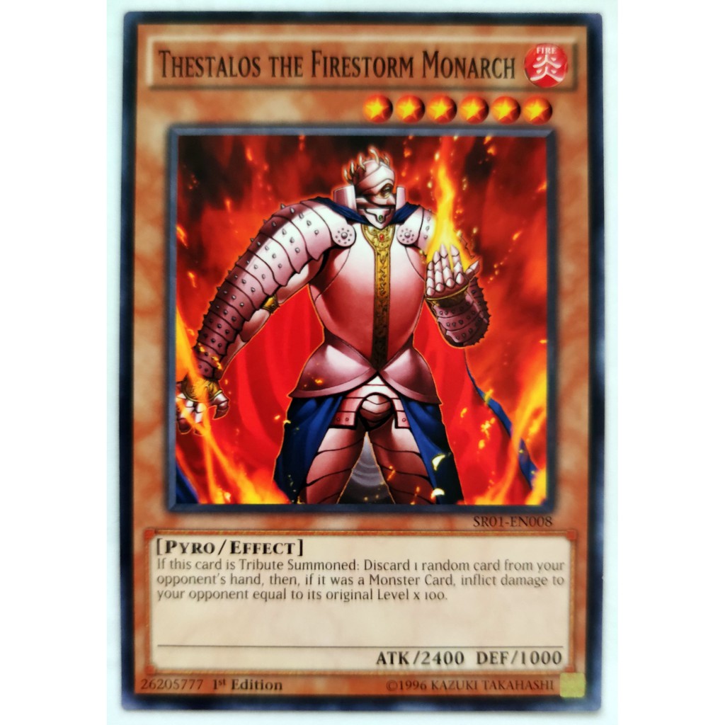 [Thẻ Yugioh] Thestalos the Firestorm Monarch |EN| Common (GX)