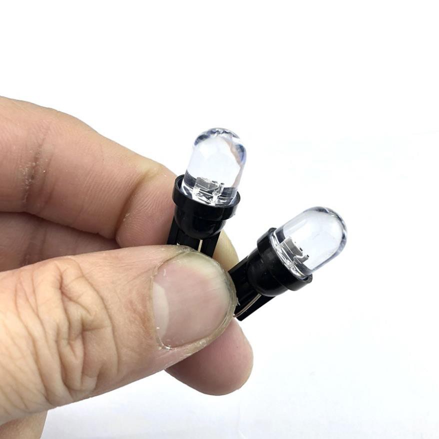 Bóng đèn LED T10 nhấp nháy 7 màu cho demi, xi nhan