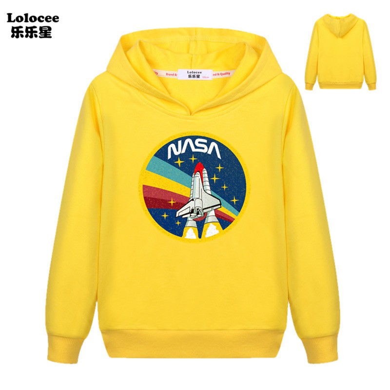 NASA Áo Hoodies Có Nón Dài Tay Thời Trang Nam