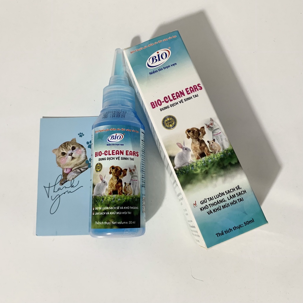 Dung dịch vệ sinh tai giữ cho tai sạch sẽ, khô thoáng khử mùi hôi tai BIO-CLEAN EARS