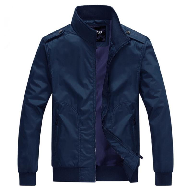 Áo Khoác dù nam cổ đứng túi khóa kéo hàn quốc Modelfashion BAK25 (Xanh Đen) -0245
