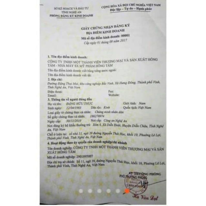 1kg tinh bột nghệ Nano Tâm An nguyên chất 100%