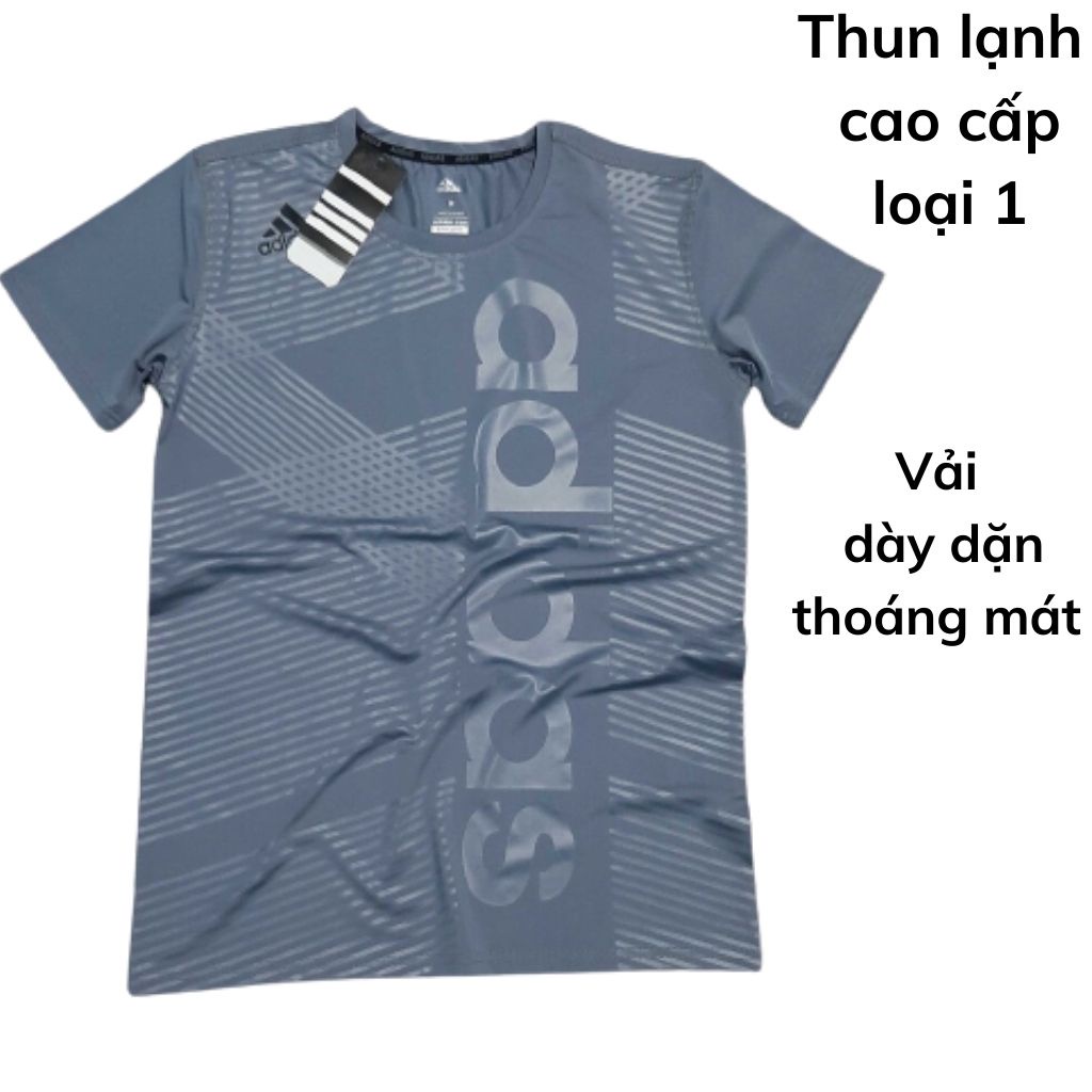 Xả Áo Thun Lạnh ADDI co giãn 4 Chiều, Áo Thể Thao Nam Addi thoáng mát, năng động