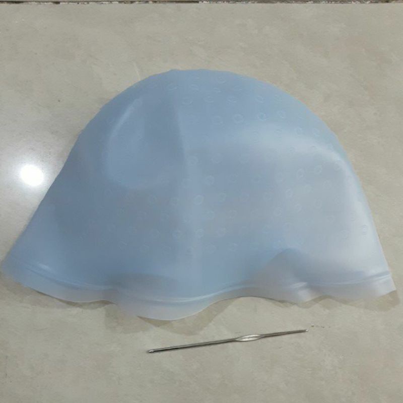 Mũ trùm đầu silicone chuyên nhuộm tóc highlight
