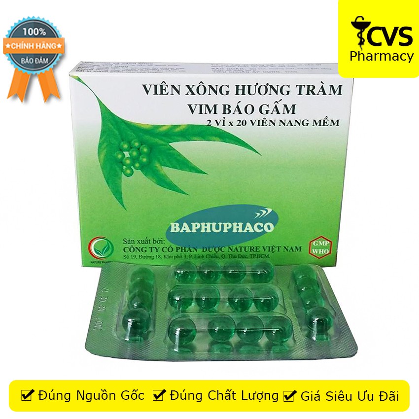 Viên Xông Hương Tràm Vim Báo Gấm - cvspharmacy