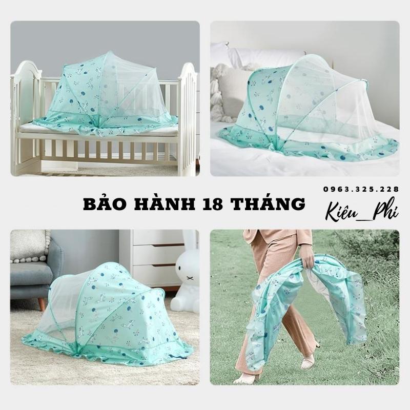 Màn Mùng Chụp Tự Bung cho em bé, bé lớn, nhỏ, trẻ sơ sinh gấp gọn xếp thông minh có che sáng