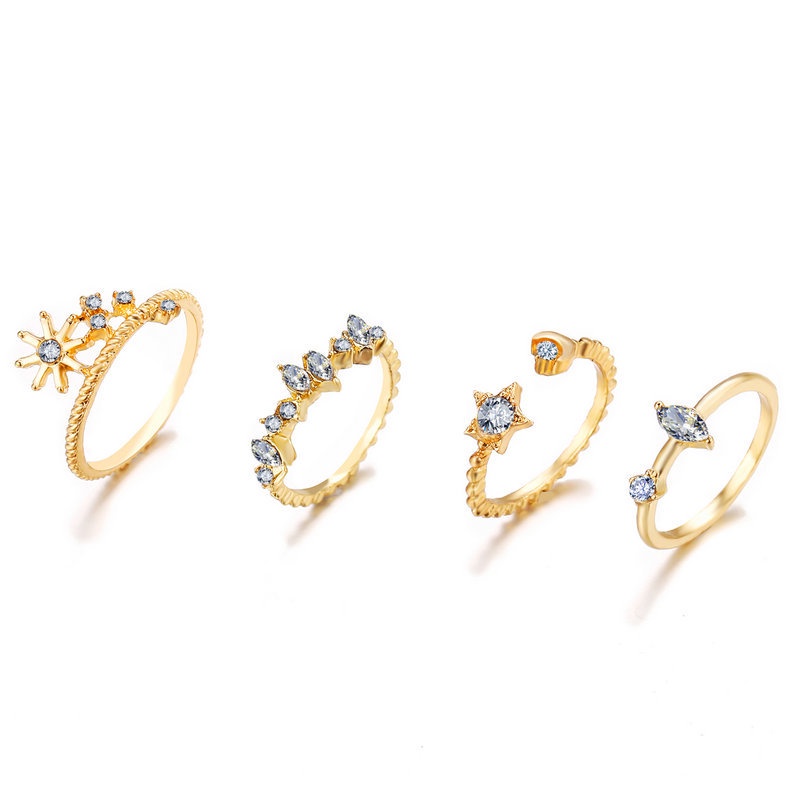 Set 9 Nhẫn Thời Trang Vintage Đơn Giản