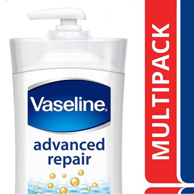 Dưỡng thể không mùi dành cho da khô, nứt nẻ Vaseline Advanced Repair Body Lotion 600ml/947ml (Mỹ)