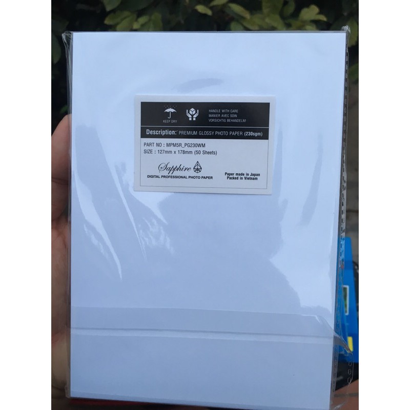 Giấy in ảnh Sapphire nhật chính hãng khổ cp2