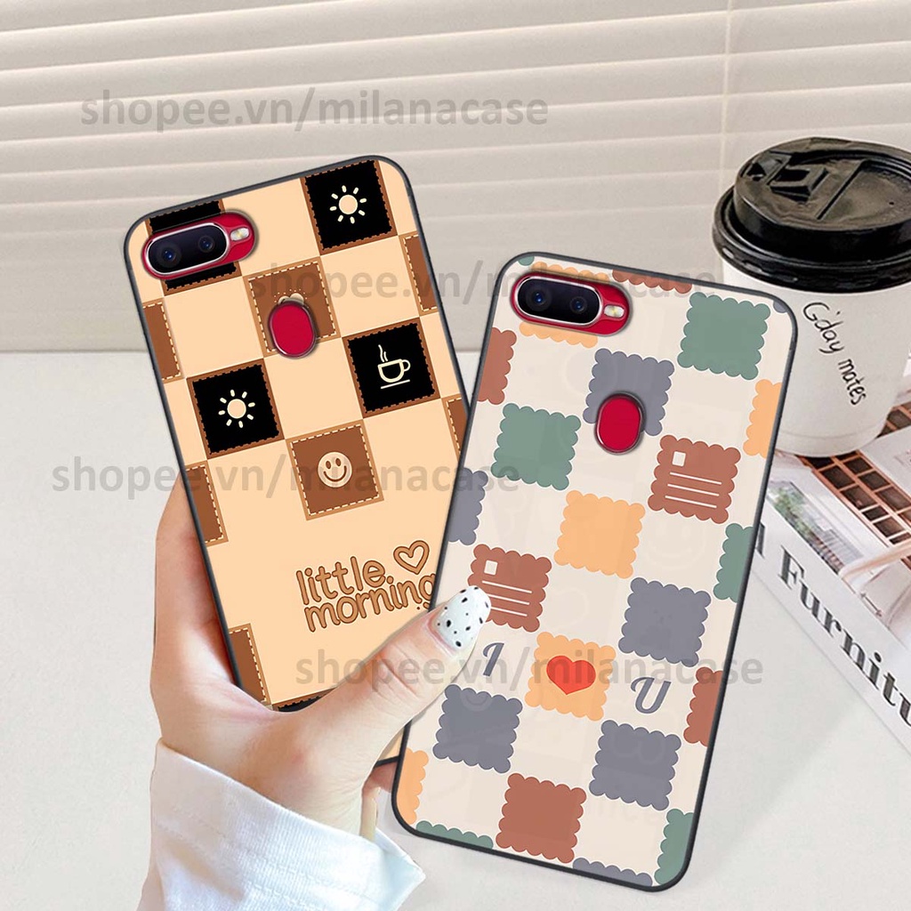 Ốp Oppo A5s / A7 / F9 / A12 caro họa tiết nhiều màu sắc siêu đẹp thời trang cá tính