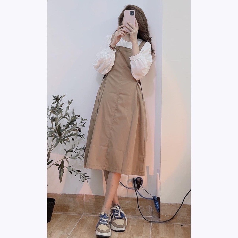SET YẾM KHUY SẮT CHIẾT EO VINTAGE siêu xinh