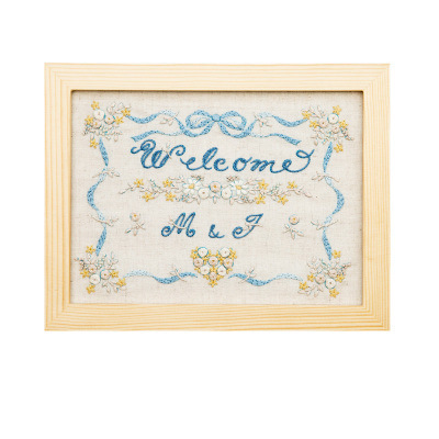 Bộ Tranh Thêu Chữ Thập Thủ Công 3d Hình Ngón Tay Tình Yêu