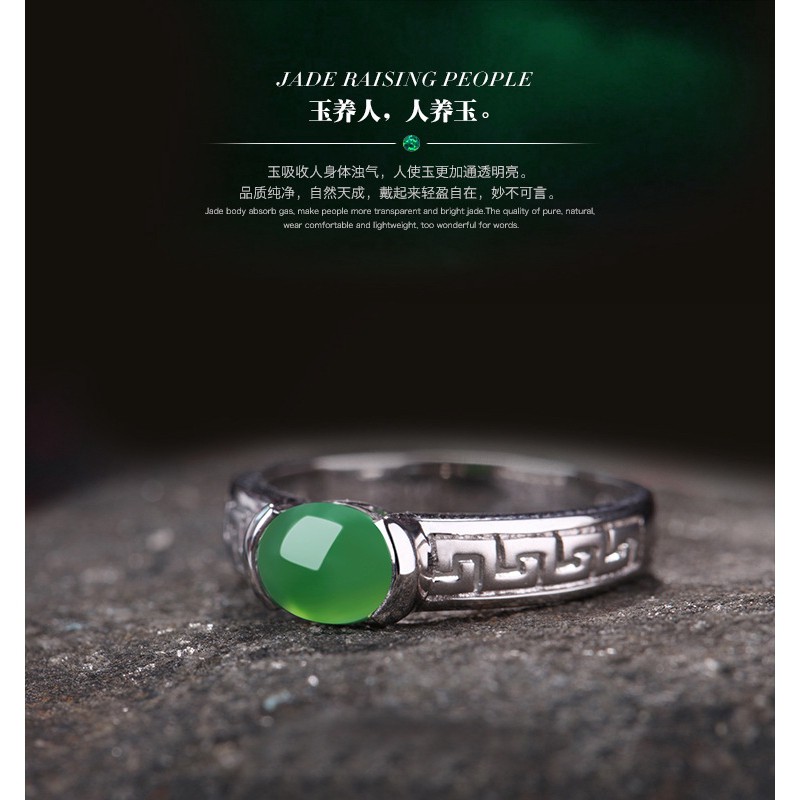 Nhẫn Đeo Tay Kim Loại Khảm Đá Màu Thanh Lịch Cho Nữ