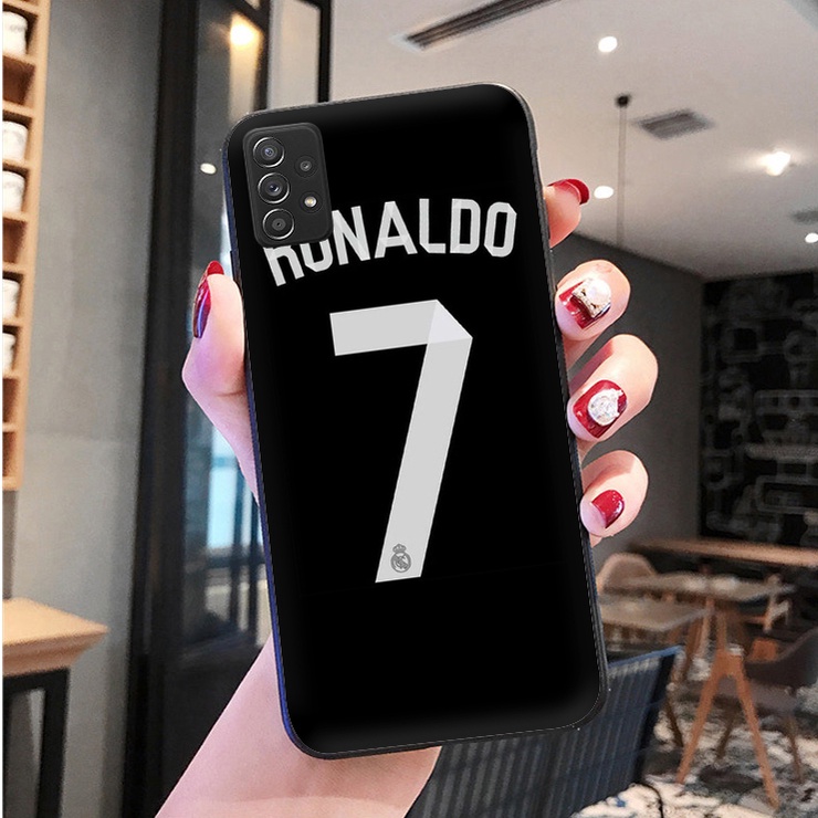 Ốp Điện Thoại Mềm Viền Đen Hình Cristiano Ronaldo Cho Samsung Galaxy A50 A50S A30S A11 A12 4G A21S A22 4G A22 5G A31 T3
