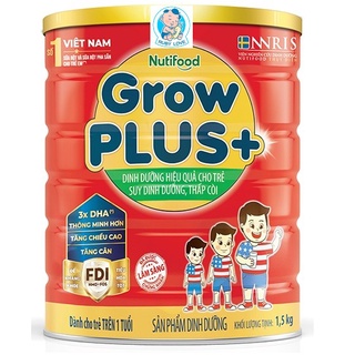 Sữa Bột Nutifood Grow plus+ đỏ Lon 1.5kg