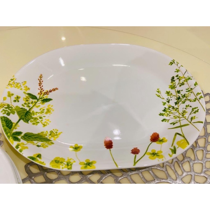 Dĩa Oval Thủy Tinh Mỹ Corelle Provence Garden 32cm 611-PVG-LP