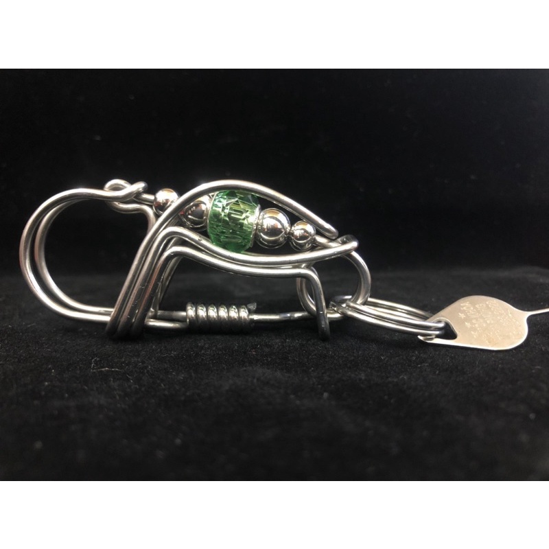 Móc khoá inox đá phong thuỷ