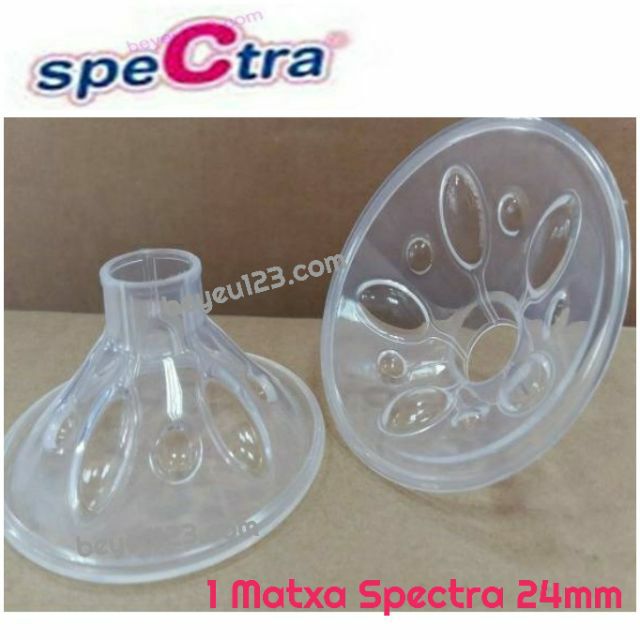 (Cuống ngắn) 1 Matxa silicone Spectra 24mm - phụ kiện máy hút sữa điện - Made in Korea