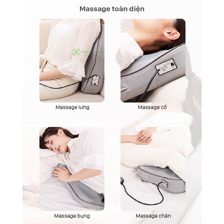 Máy Mát Xa Cổ Vai Gáy, Gối Massage Hồng Ngoại, Máy Massage Lưng Beame Bm-v56