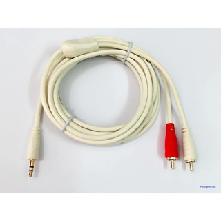 Cáp audio 3.5mm 1 ra 2 3m