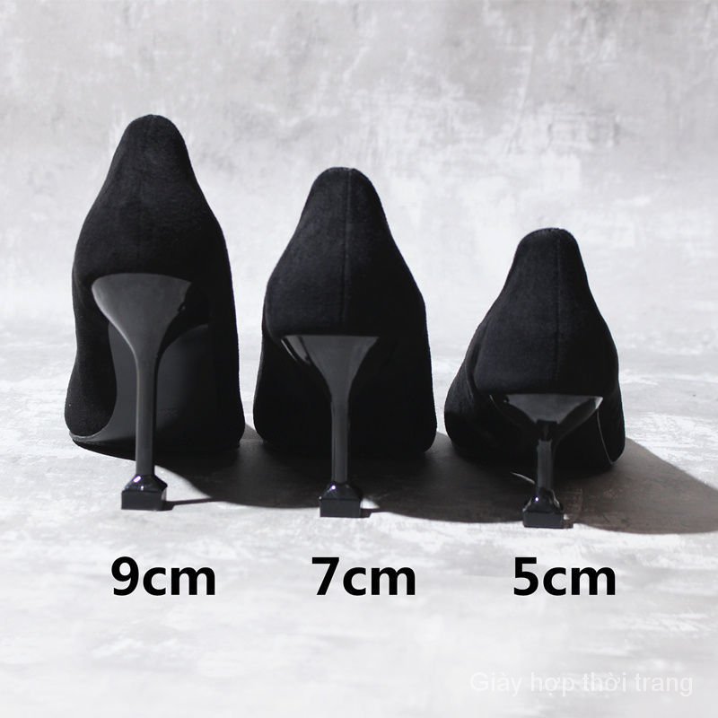 Fashion Pointy-Nose Suede High Heels 7cm For Women