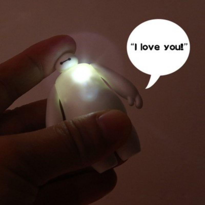Móc khóa BAYMAX có đèn led và âm thanh