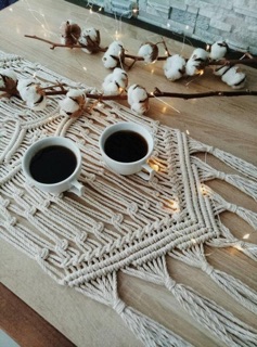 Khăn trải bàn - Thảm trang trí macrame